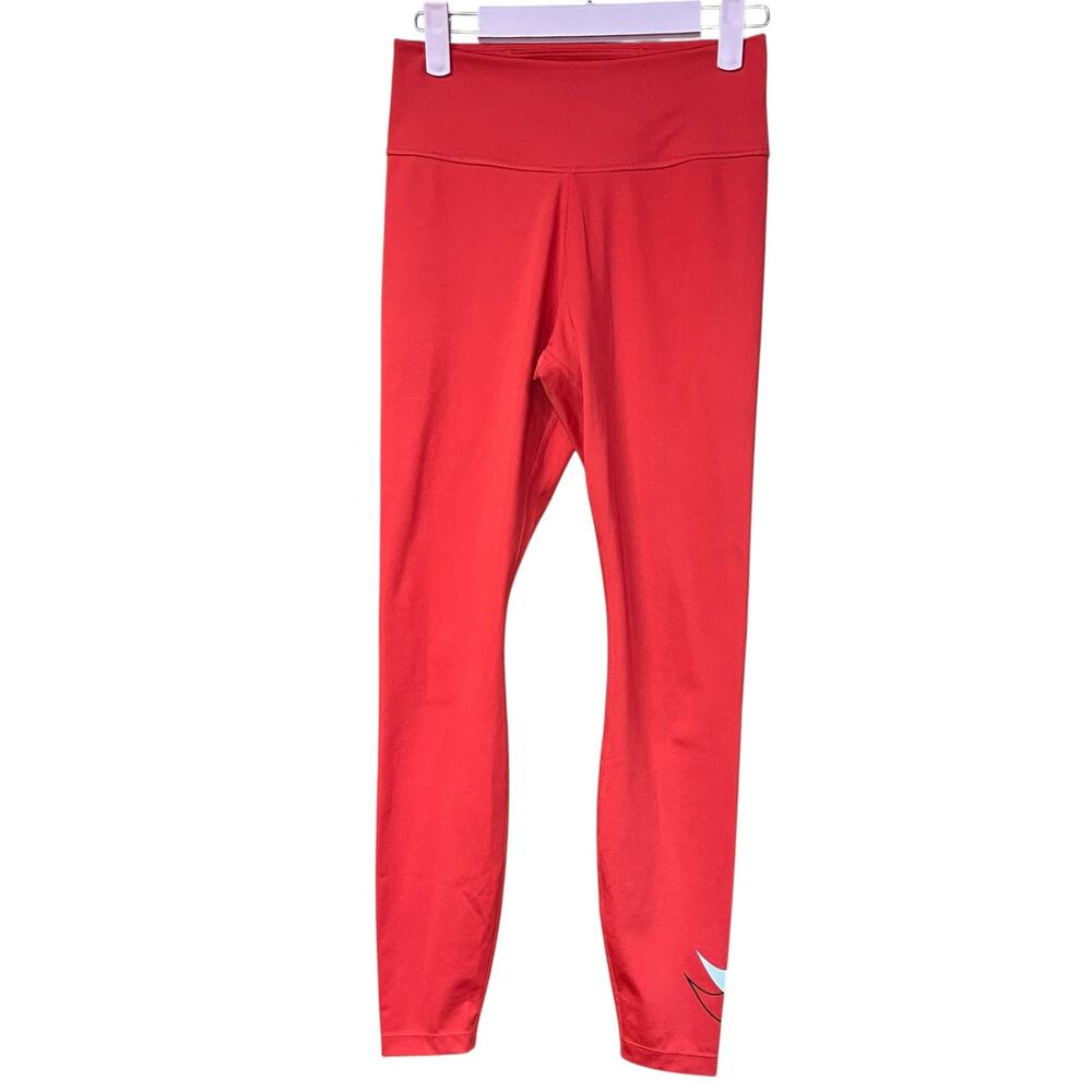Nike Dri-FIT Womens Small Orange High Rise Leggings S Athletic Workout Pants